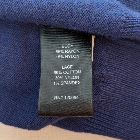 Torrid! Lace Inset Lightweight Sweater - Picture 8 of 8